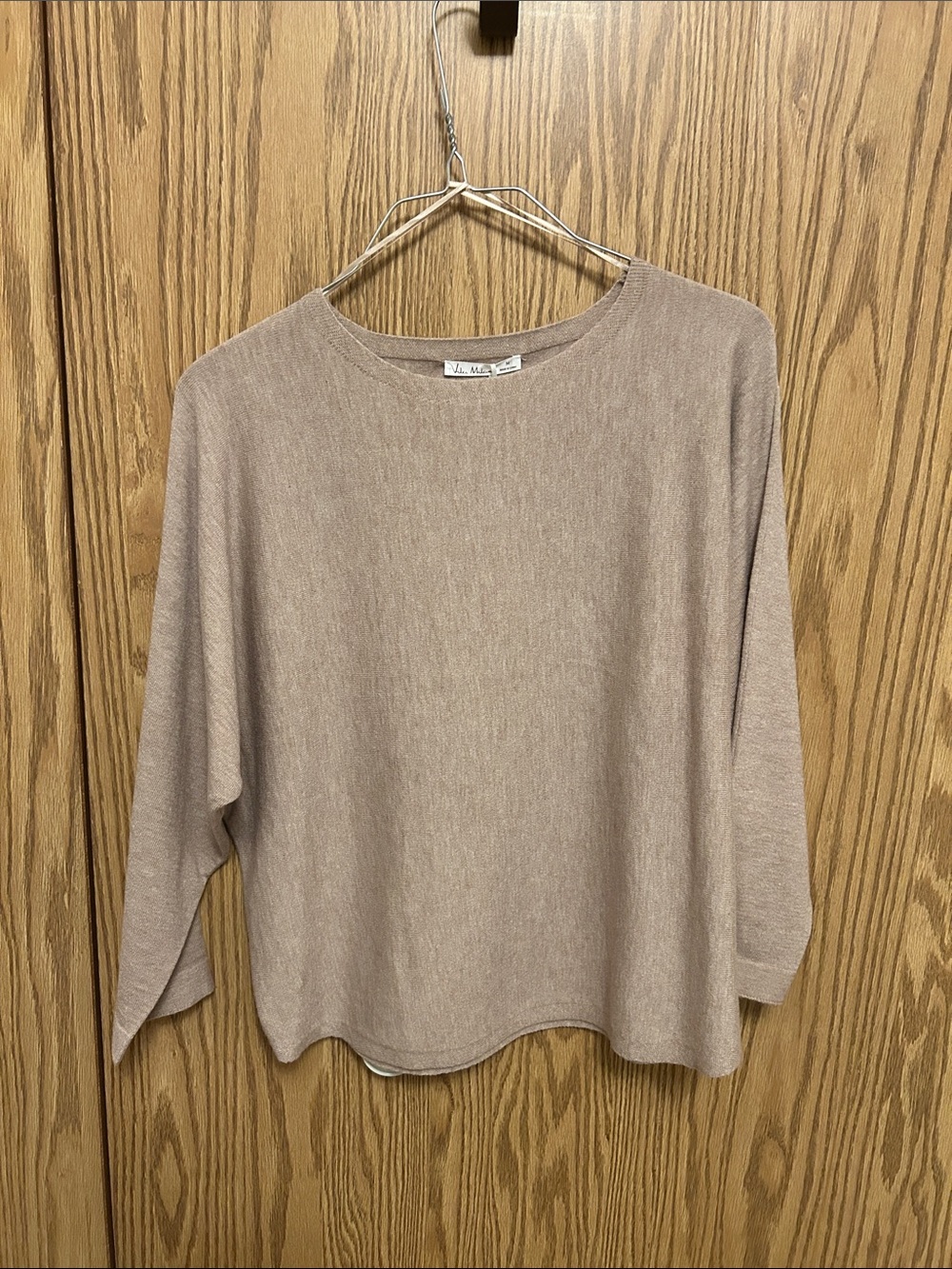 NWT Vila Milano Knit Crewneck in Taupe Blush medium